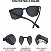 image:imageKnockaround Rounded Square Polarized Sunglasses for Men Women UV ProtectionMidnight  Smoke