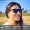 image:imageKnockaround Rounded Square Polarized Sunglasses for Men Women UV ProtectionMidnight  Smoke