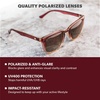 image:imageKnockaround Rounded Square Polarized Sunglasses for Men Women UV ProtectionMy Oh My  Amber Gradient