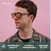 image:imageKnockaround Rounded Square Polarized Sunglasses for Men Women UV ProtectionSlate Tortoise Shell  Rose Gold