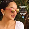 image:imageKnockaround Rounded Square Polarized Sunglasses for Men Women UV ProtectionStrawberry Cake Pop  Pink