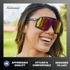 image:imageKnockaround Sport Sunglasses for Men and Women  UV400 ProtectionBlack  Rainbow