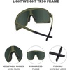 image:imageKnockaround Sport Sunglasses for Men and Women  UV400 ProtectionFull Focus  Aviator Green