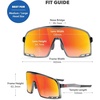image:imageKnockaround Sport Sunglasses for Men and Women  UV400 ProtectionMagma  Red Sunset