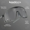 image:imageKnockaround Sport Sunglasses for Men and Women  UV400 ProtectionRobotron 5000  Silver Smoke
