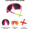 image:imageKnockaround Sport Sunglasses for Men and Women  UV400 ProtectionSpring Break  Red Sunset