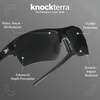 image:imageKnockaround Sports Sunglasses  Golf Running Cycling UV400 ProtectionBlack on Black  Smoke