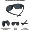 image:imageKnockaround Sports Sunglasses  Golf Running Cycling UV400 ProtectionBlack on Black  Smoke