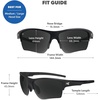 image:imageKnockaround Sports Sunglasses  Golf Running Cycling UV400 ProtectionBlack on Black  Smoke