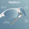 image:imageKnockaround Sports Sunglasses  Golf Running Cycling UV400 ProtectionClean Sweep  Sky Blue