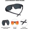 image:imageKnockaround Sports Sunglasses  Golf Running Cycling UV400 ProtectionLava  Red Sunset