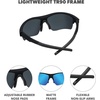image:imageKnockaround Sports Sunglasses  Golf Running Cycling UV400 ProtectionMoonshot  Light Moonshine