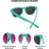 image:imageKnockaround Square Polarized Sunglasses for Men amp Women  UV400 ProtectionAquamarine  Fuchsia