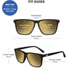 image:imageKnockaround Square Polarized Sunglasses for Men amp Women  UV400 ProtectionBlack  Gold