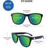 image:imageKnockaround Square Polarized Sunglasses for Men amp Women  UV400 ProtectionBlack  Green Moonshine