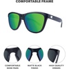 image:imageKnockaround Square Polarized Sunglasses for Men amp Women  UV400 ProtectionBlack  Green Moonshine