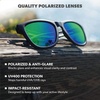 image:imageKnockaround Square Polarized Sunglasses for Men amp Women  UV400 ProtectionBlack  Green Moonshine