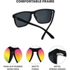 image:imageKnockaround Square Polarized Sunglasses for Men amp Women  UV400 ProtectionBlack  Rainbow