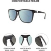 image:imageKnockaround Square Polarized Sunglasses for Men amp Women  UV400 ProtectionBlack  Sky Blue