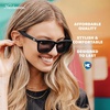 image:imageKnockaround Square Polarized Sunglasses for Men amp Women  UV400 ProtectionBlack  Smoke
