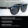 image:imageKnockaround Square Polarized Sunglasses for Men amp Women  UV400 ProtectionBlack  Smoke