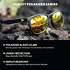 image:imageKnockaround Square Polarized Sunglasses for Men amp Women  UV400 ProtectionBlack  Sunset