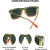 image:imageKnockaround Square Polarized Sunglasses for Men amp Women  UV400 ProtectionBrook Trout  Aviator Green