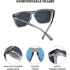 image:imageKnockaround Square Polarized Sunglasses for Men amp Women  UV400 ProtectionClear Grey  Aqua