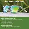 image:imageKnockaround Square Polarized Sunglasses for Men amp Women  UV400 ProtectionClear Grey  Green Moonshine