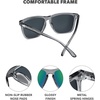 image:imageKnockaround Square Polarized Sunglasses for Men amp Women  UV400 ProtectionClear Grey  Green Moonshine
