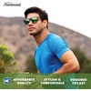 image:imageKnockaround Square Polarized Sunglasses for Men amp Women  UV400 ProtectionClear Grey  Green Moonshine