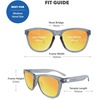 image:imageKnockaround Square Polarized Sunglasses for Men amp Women  UV400 ProtectionClear Grey  Sunset