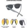 image:imageKnockaround Square Polarized Sunglasses for Men amp Women  UV400 ProtectionClear Grey  Sunset