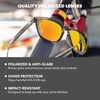 image:imageKnockaround Square Polarized Sunglasses for Men amp Women  UV400 ProtectionClear Grey  Sunset