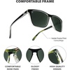 image:imageKnockaround Square Polarized Sunglasses for Men amp Women  UV400 ProtectionCovert Ops  Aviator Green