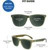 image:imageKnockaround Square Polarized Sunglasses for Men amp Women  UV400 ProtectionCoyote Calls  Aviator Green