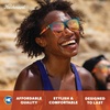 image:imageKnockaround Square Polarized Sunglasses for Men amp Women  UV400 ProtectionDesert  Rose Gold