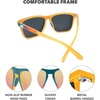 image:imageKnockaround Square Polarized Sunglasses for Men amp Women  UV400 ProtectionDesert  Rose Gold