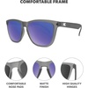 image:imageKnockaround Square Polarized Sunglasses for Men amp Women  UV400 ProtectionFrosted Grey  Moonshine