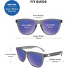 image:imageKnockaround Square Polarized Sunglasses for Men amp Women  UV400 ProtectionFrosted Grey  Moonshine