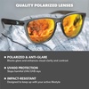 image:imageKnockaround Square Polarized Sunglasses for Men amp Women  UV400 ProtectionFrosted Grey  Red Sunset