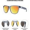 image:imageKnockaround Square Polarized Sunglasses for Men amp Women  UV400 ProtectionFrosted Grey  Sunset