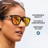 image:imageKnockaround Square Polarized Sunglasses for Men amp Women  UV400 ProtectionFrosted Grey  Sunset