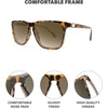 image:imageKnockaround Square Polarized Sunglasses for Men amp Women  UV400 ProtectionGlossy Tortoise Shell  Amber