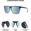 image:imageKnockaround Square Polarized Sunglasses for Men amp Women  UV400 ProtectionHarbor Light  Sky Blue