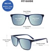 image:imageKnockaround Square Polarized Sunglasses for Men amp Women  UV400 ProtectionHarbor Light  Sky Blue