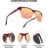 image:imageKnockaround Square Polarized Sunglasses for Men amp Women  UV400 ProtectionHot Take  Rose Gold