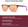 image:imageKnockaround Square Polarized Sunglasses for Men amp Women  UV400 ProtectionHot Take  Rose Gold