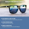 image:imageKnockaround Square Polarized Sunglasses for Men amp Women  UV400 ProtectionJelly Black  Sky Blue