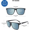 image:imageKnockaround Square Polarized Sunglasses for Men amp Women  UV400 ProtectionJelly Black  Sky Blue